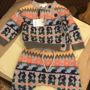 Children Burberry 2 peace cashmere set